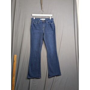 Levi Strauss Signature Jeans Womens Misses 8 M [29W 34L] Stretch Mid Rise Boot